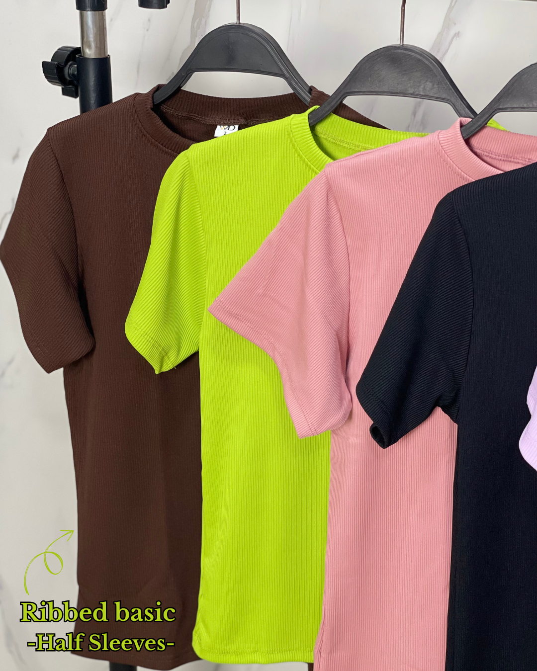 Ribbed Basic – half Sleeve