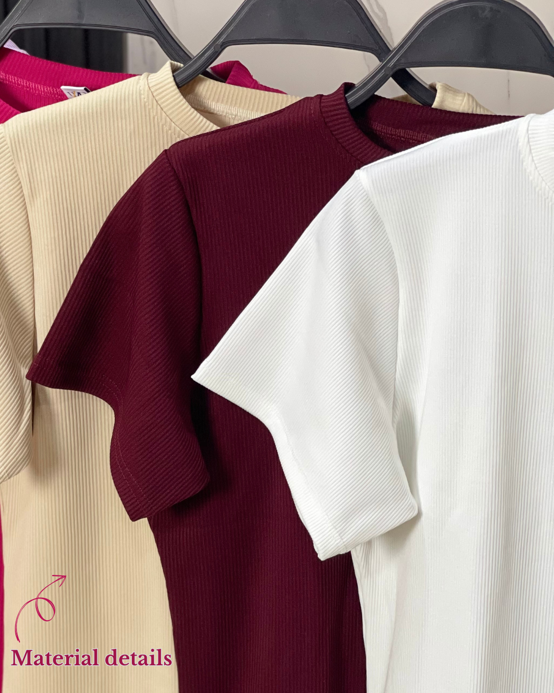 Ribbed Basic – half Sleeve